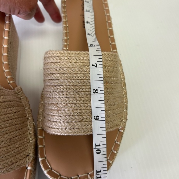 🤩”Wild Pair” Shermer Slide Espadrille Platform Sandals Beige w/White Soles” - Picture 11 of 16